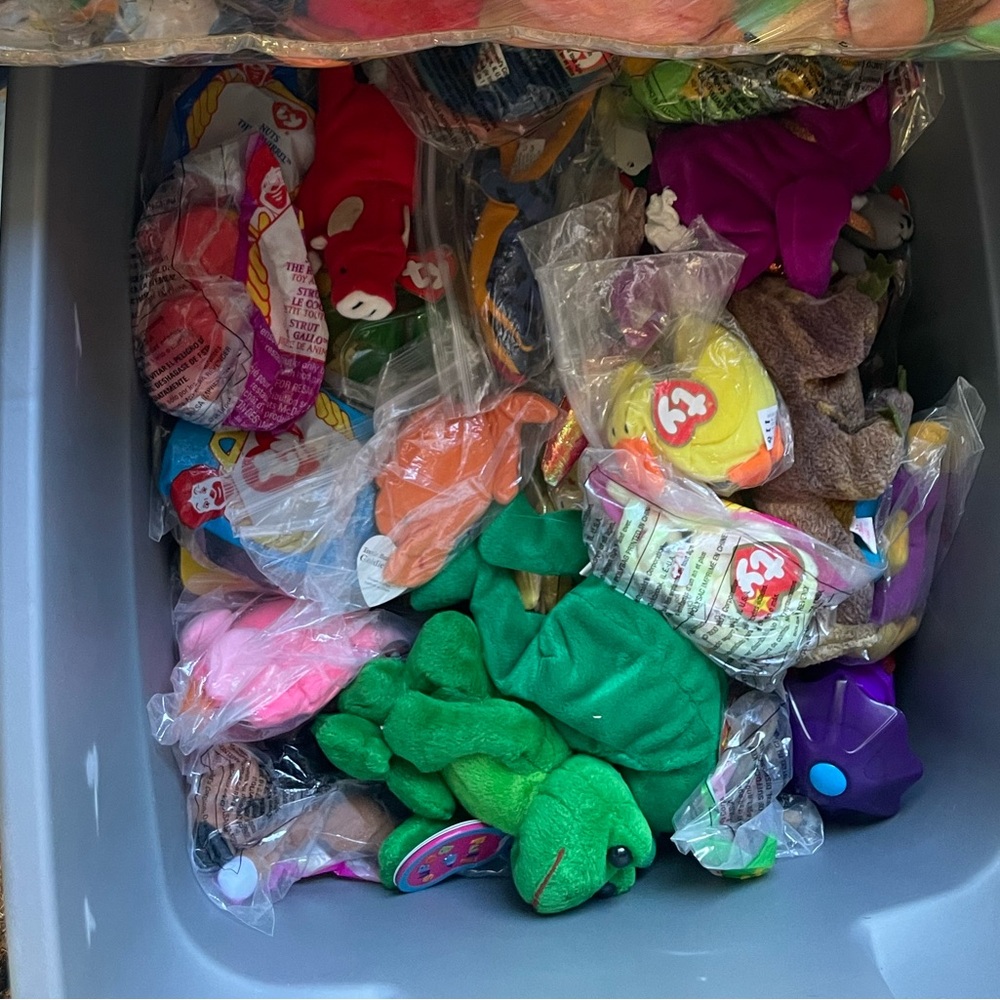 Lot of mini McDonald’s happy meal TY Beanie babies from the 90s-early 00s